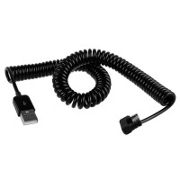 180° U-Shape Right-Angle Micro USB Coiled Cable 180° U-Shape Right-Angle Micro USB Coiled Cable