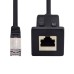 Car Use Waterproof / Dustproof Latch Locking Cat6 RJ45 Male to Panel Mount Female Network LAN Cable