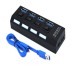 4-Port USB Hub with LED Individual Power Indicator and Physical Security On/Off Switches 4-Port USB Hub with LED Individual Power Indicator and Physical Security On/Off Switches